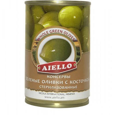 Оливки зеленые с косточкой
