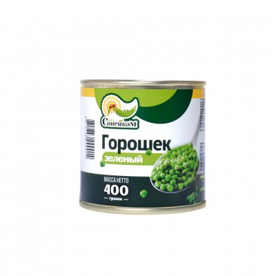 Горошек зеленый консервированный (ТУ)